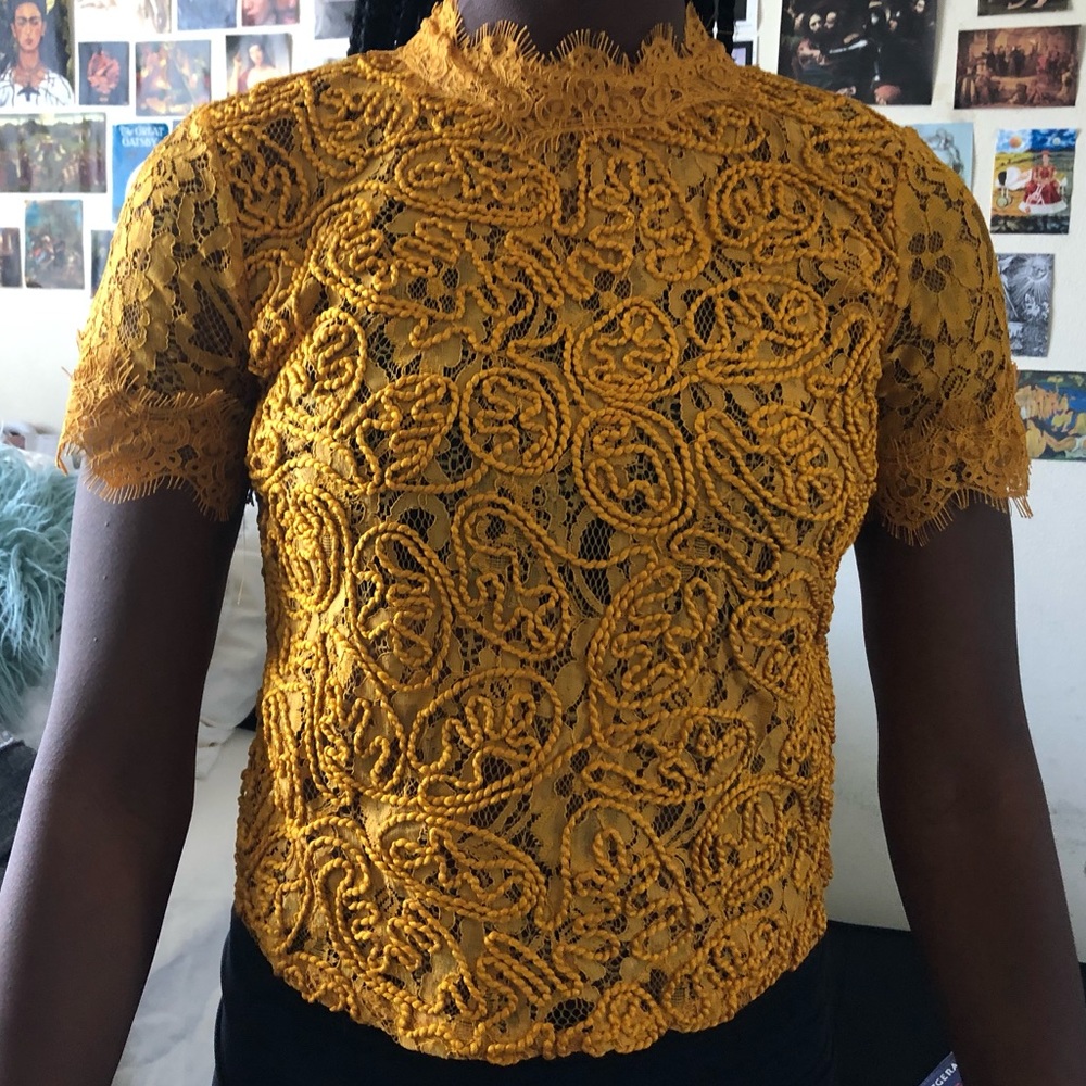 LACEY YELLOW BLOUSE FROM ZARA